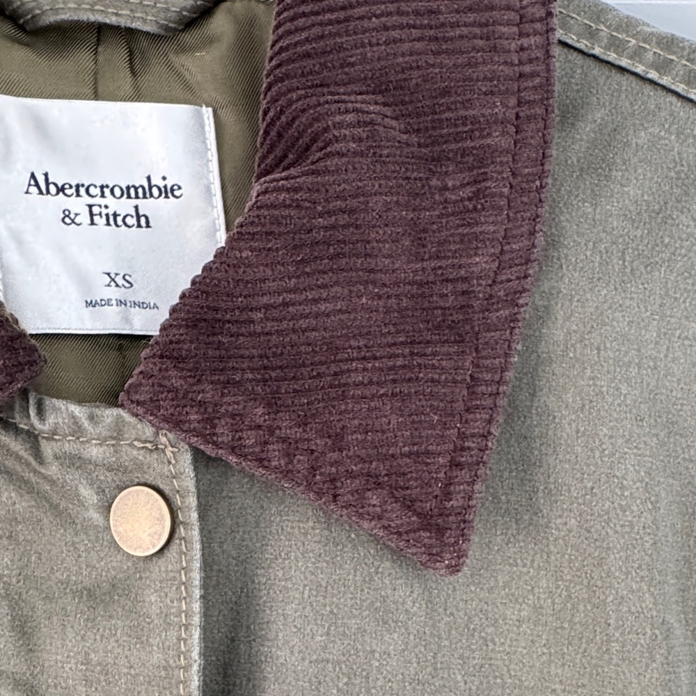 Abercrombie Mid-length Waxed Barn Jacket - Picture 3 of 4
